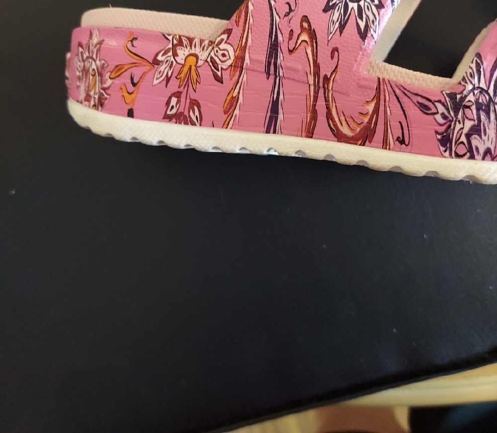 Pink Floral Slide Sandals - Picture 8 of 12